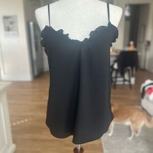 1. State Black Ruffle Camisole